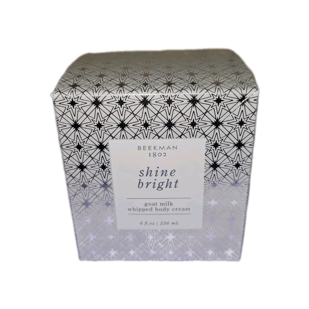 Beekman 1802 Goat Milk Whipped‎ Body Cream Shine Bright 8 fl oz USA NEW SEALED